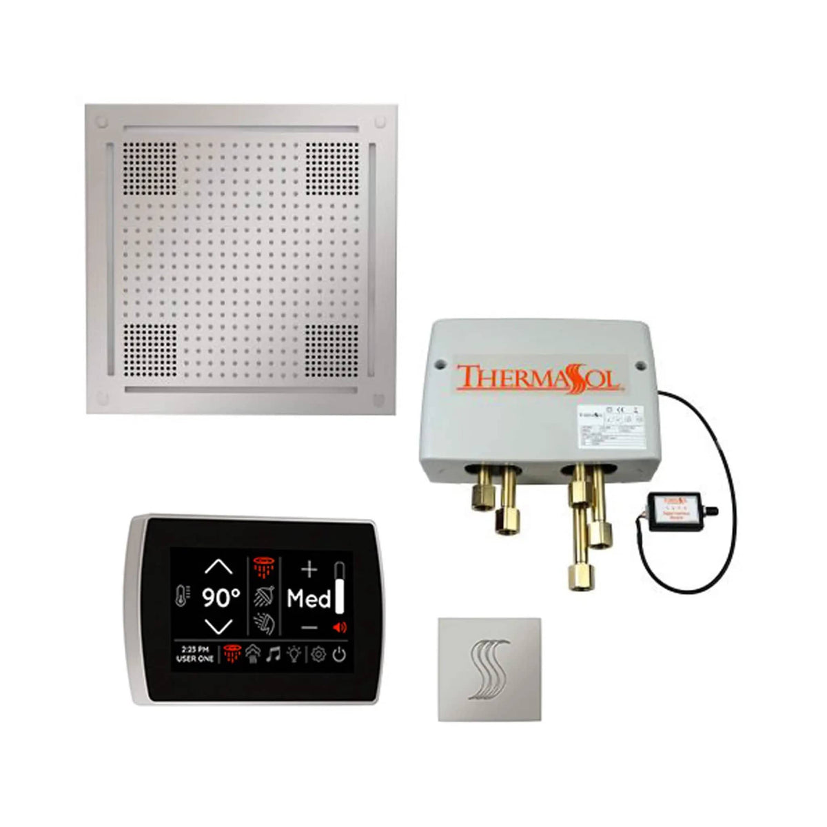 ThermaSol STC & HydroVive Total Wellness Package With Digital Shower Valve | Steam Shower | Bathroom Use | Bathroom