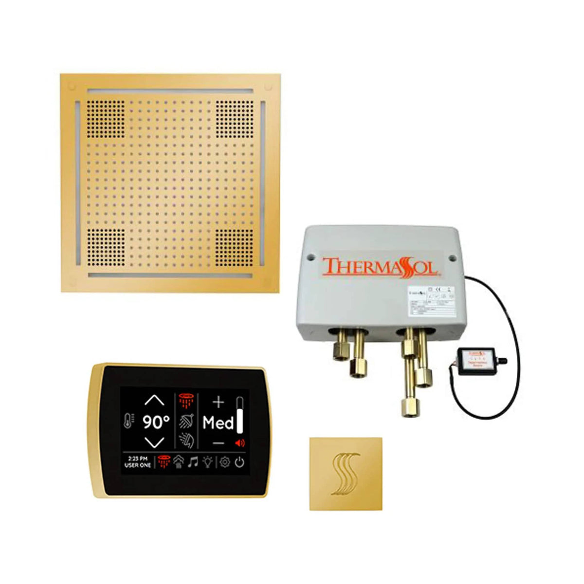 ThermaSol STC & HydroVive Total Wellness Package With Digital Shower Valve | Steam Shower | Bathroom Use | Bathroom