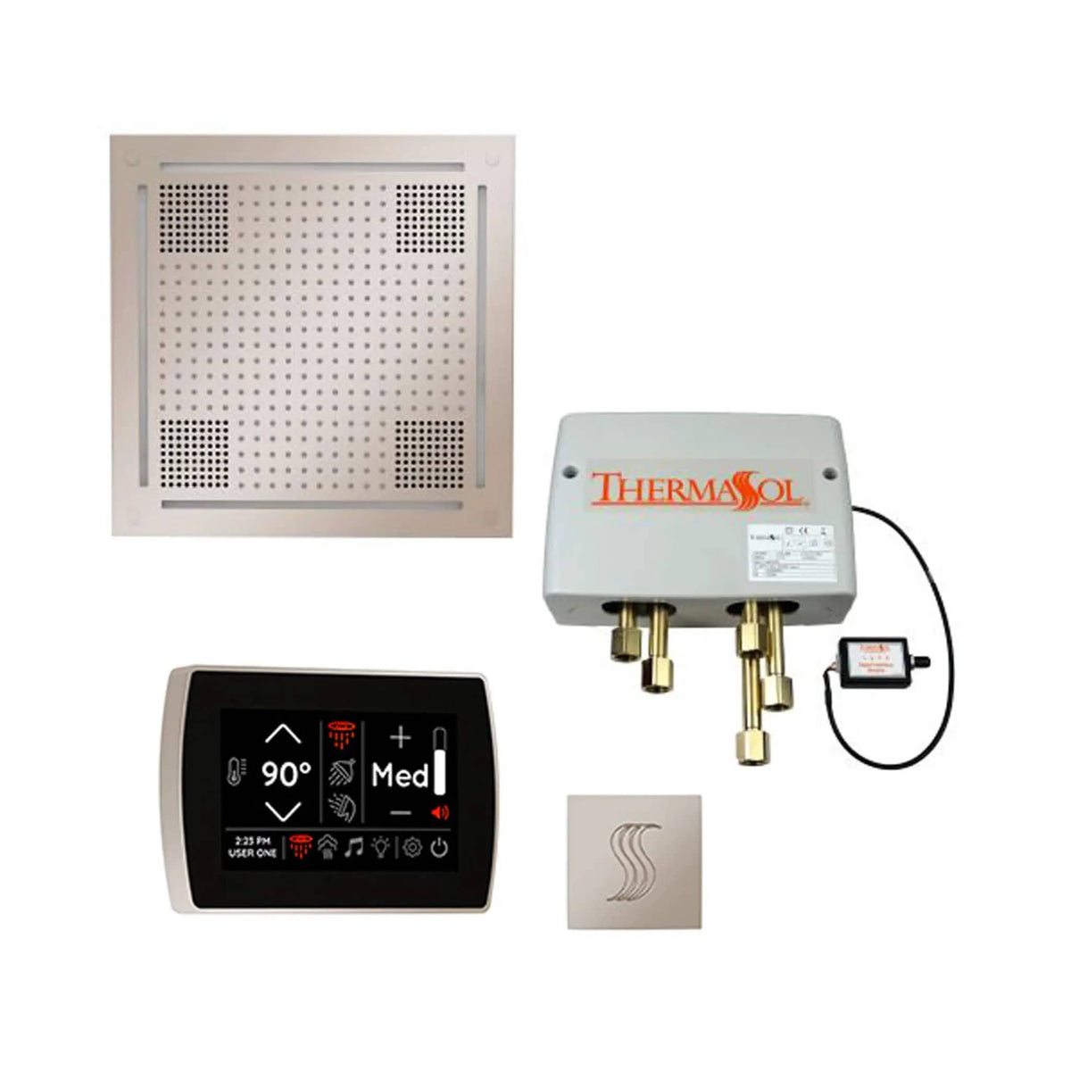 ThermaSol STC & HydroVive Total Wellness Package With Digital Shower Valve | Steam Shower | Bathroom Use | Bathroom