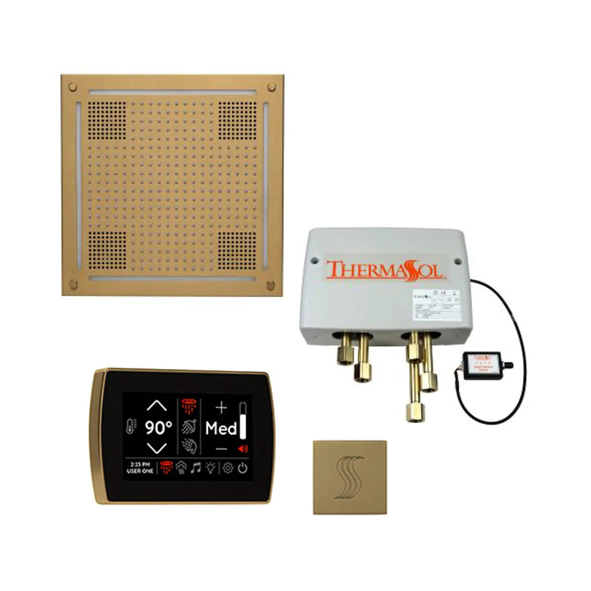 ThermaSol STC & HydroVive Total Wellness Package With Digital Shower Valve | Steam Shower | Bathroom Use | Bathroom