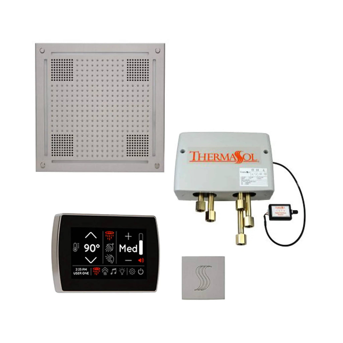 ThermaSol STC & HydroVive Total Wellness Package With Digital Shower Valve | Steam Shower | Bathroom Use | Bathroom