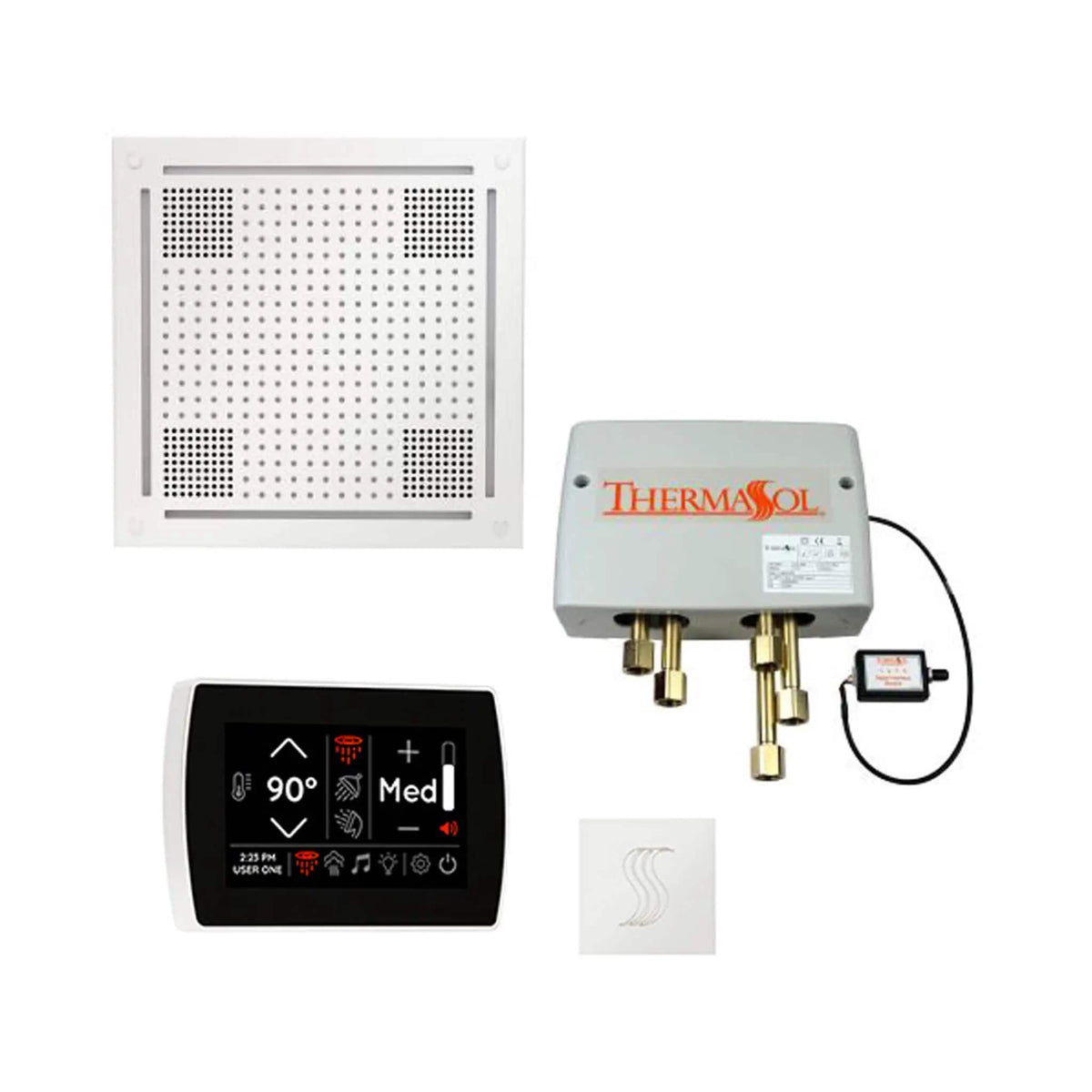 ThermaSol STC & HydroVive Total Wellness Package With Digital Shower Valve | Steam Shower | Bathroom Use | Bathroom