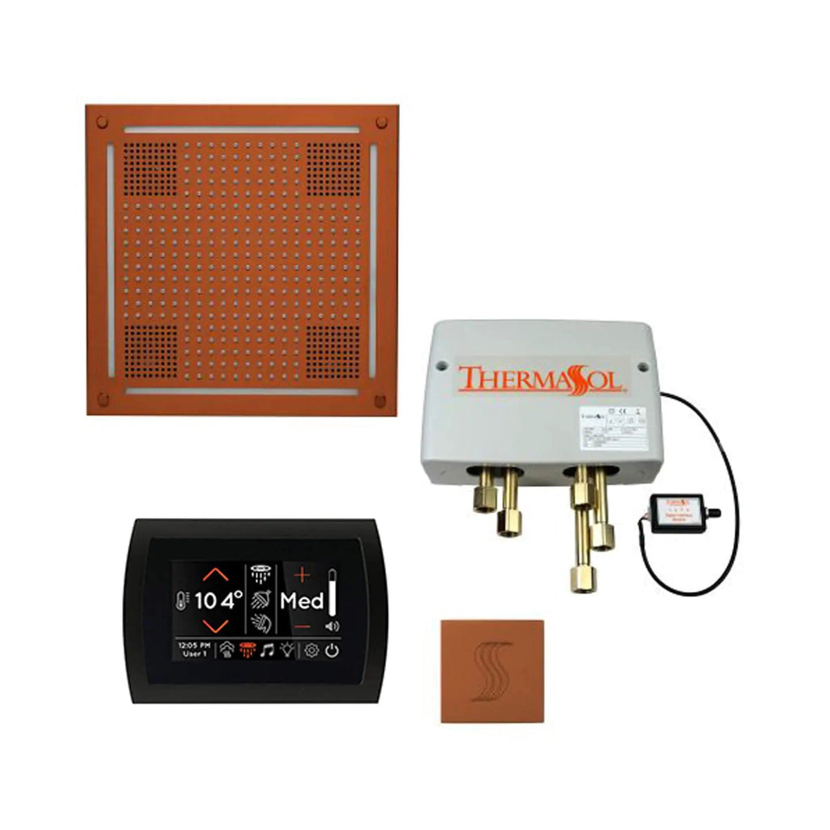 ThermaSol STC & HydroVive Total Wellness Package With Digital Shower Valve | Steam Shower | Bathroom Use | Bathroom