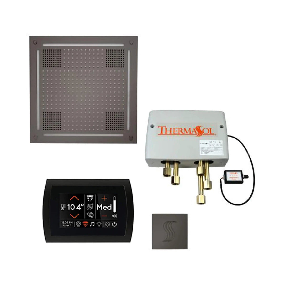 ThermaSol STC & HydroVive Total Wellness Package With Digital Shower Valve | Steam Shower | Bathroom Use | Bathroom