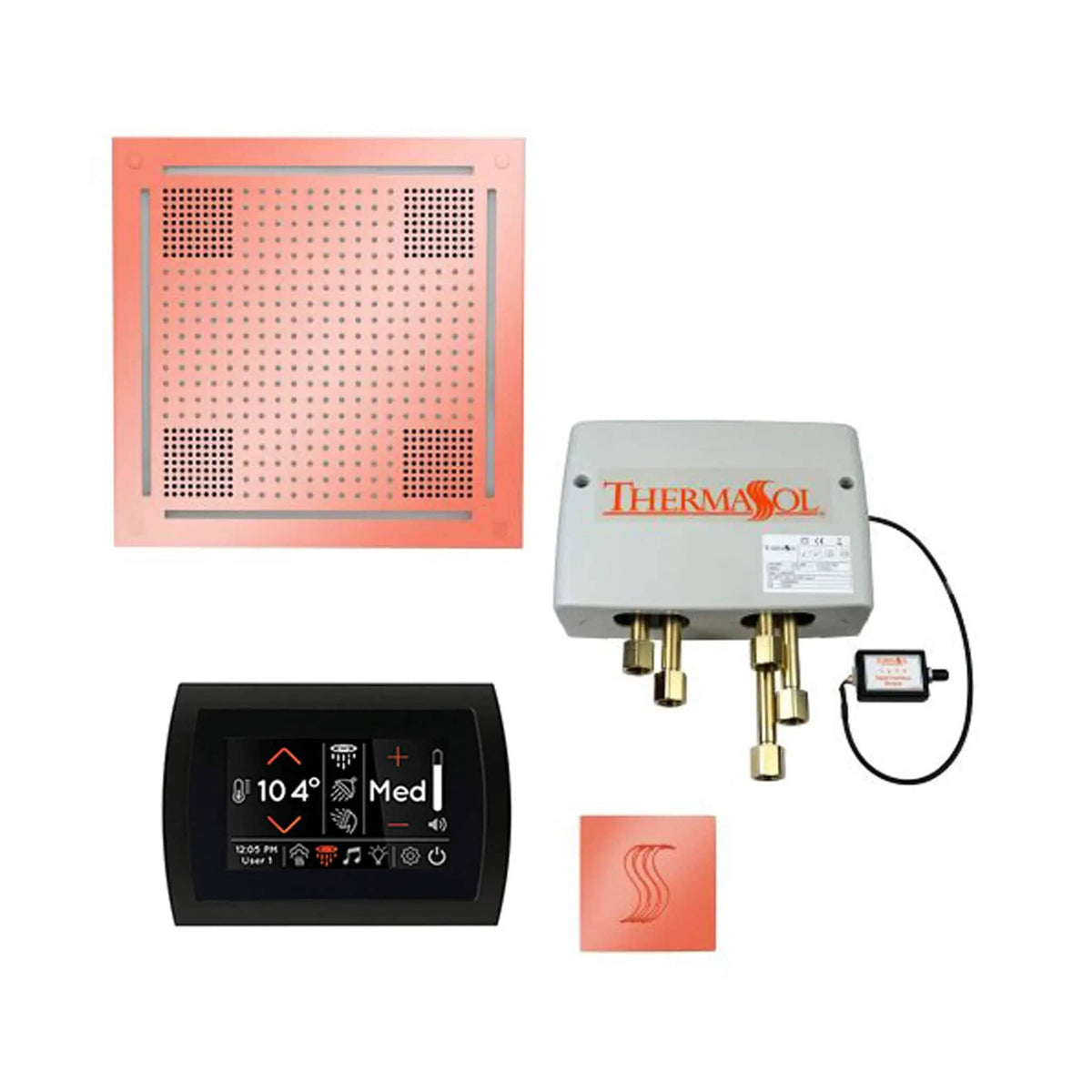 ThermaSol STC & HydroVive Total Wellness Package With Digital Shower Valve | Steam Shower | Bathroom Use | Bathroom