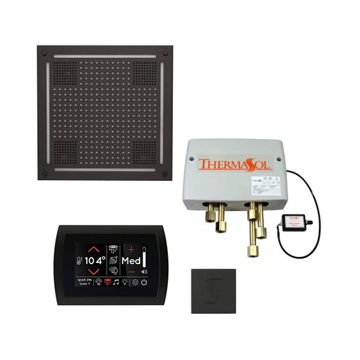 ThermaSol STC & HydroVive Total Wellness Package With Digital Shower Valve | Steam Shower | Bathroom Use | Bathroom