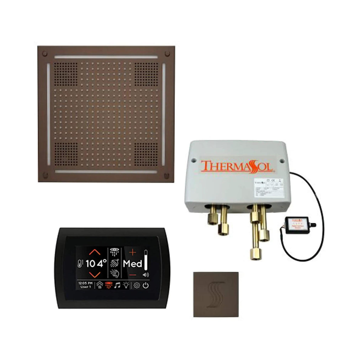 ThermaSol STC & HydroVive Total Wellness Package With Digital Shower Valve | Steam Shower | Bathroom Use | Bathroom