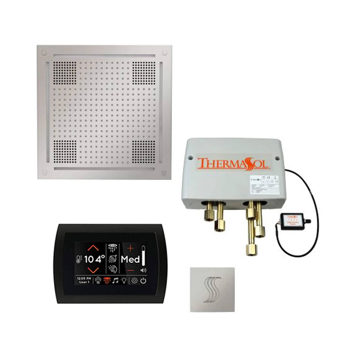 ThermaSol STC & HydroVive Total Wellness Package With Digital Shower Valve | Steam Shower | Bathroom Use | Bathroom