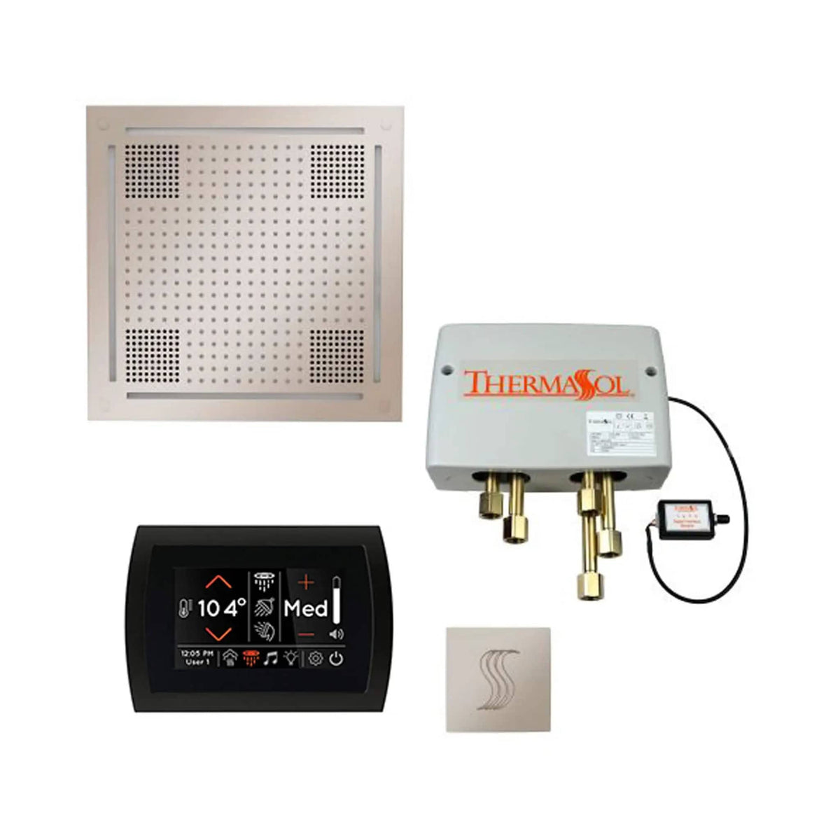 ThermaSol STC & HydroVive Total Wellness Package With Digital Shower Valve | Steam Shower | Bathroom Use | Bathroom