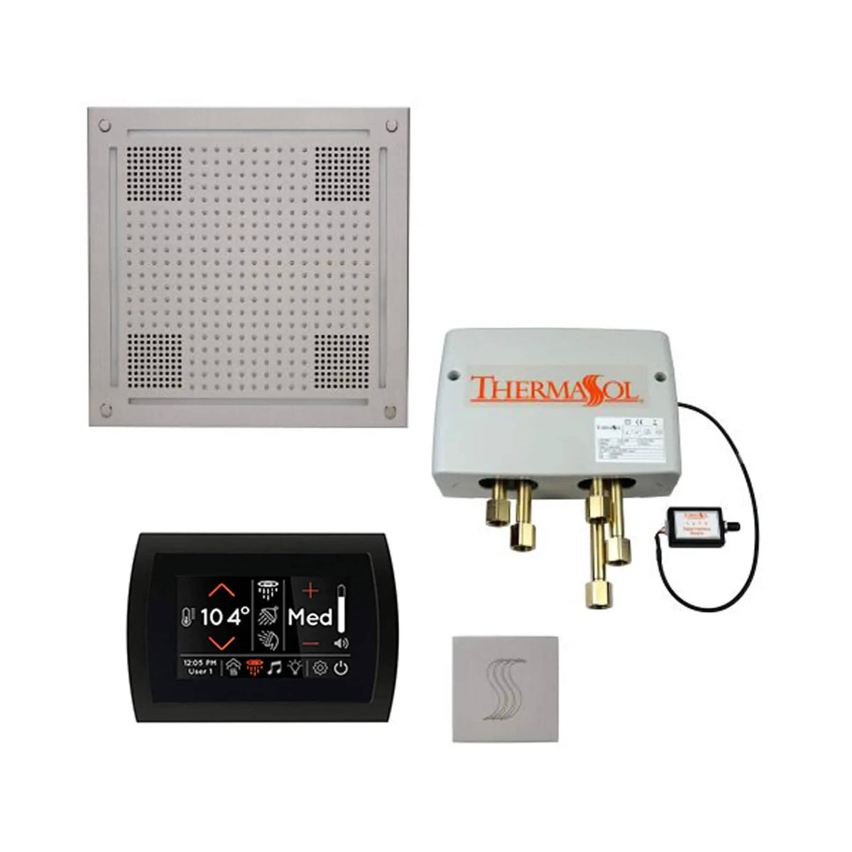 ThermaSol STC & HydroVive Total Wellness Package With Digital Shower Valve | Steam Shower | Bathroom Use | Bathroom