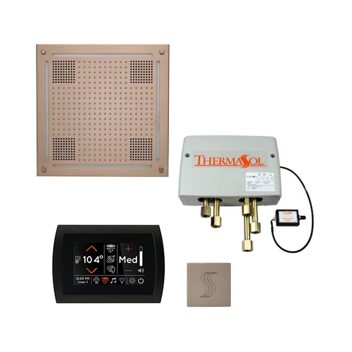 ThermaSol STC & HydroVive Total Wellness Package With Digital Shower Valve | Steam Shower | Bathroom Use | Bathroom