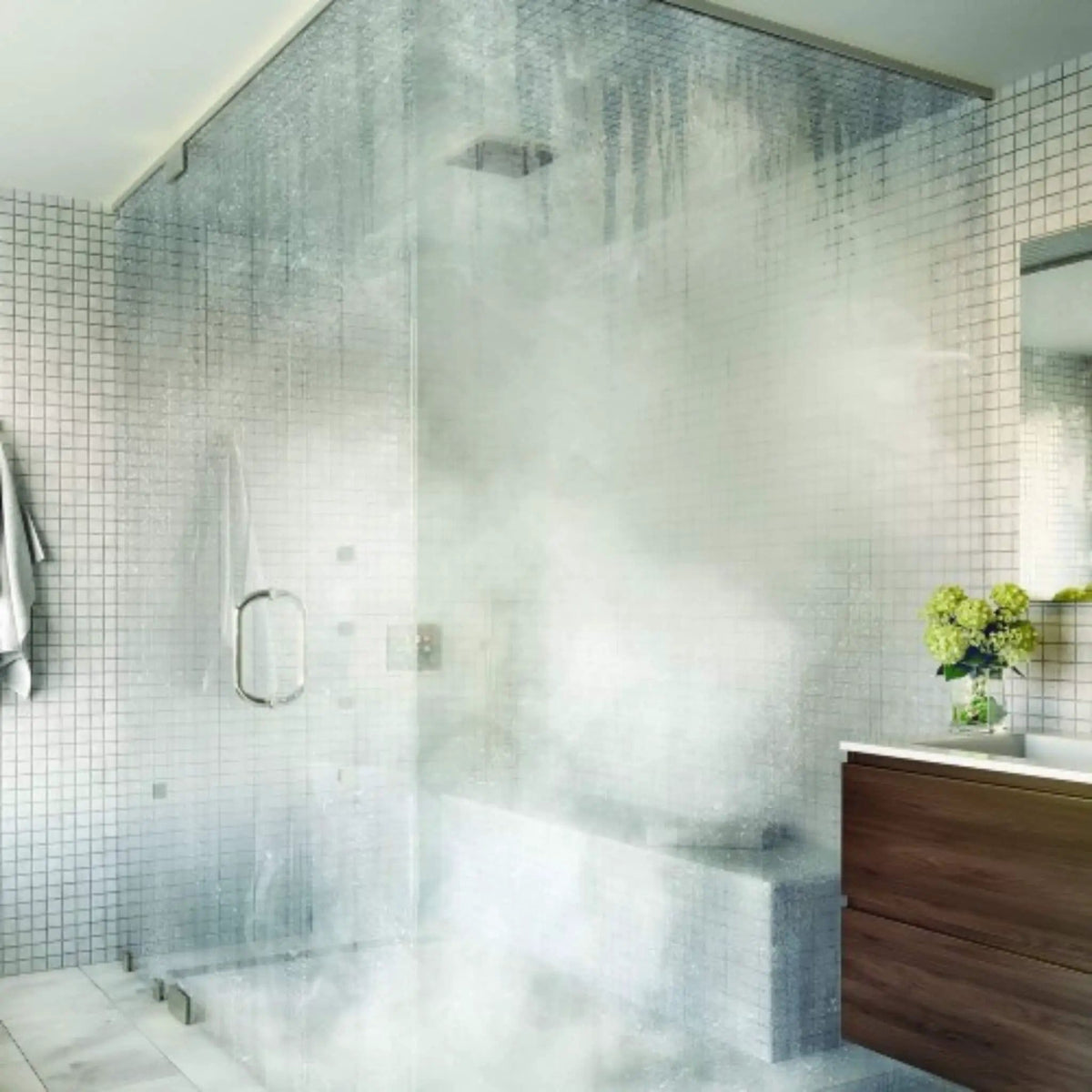 ThermaSol ThermaTouch 7-Inch Steam Shower Control Package With SteamVection | 7 Inch | Bathroom Use | Bathroom