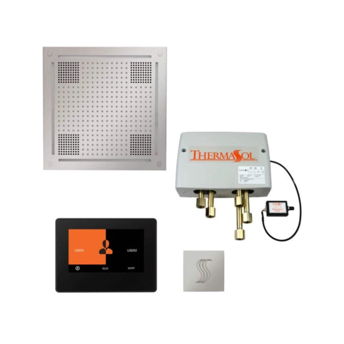 ThermaSol ThermaTouch 7-Inch Steam Shower Control Package With SteamVection | 7 Inch | Bathroom Use | Bathroom