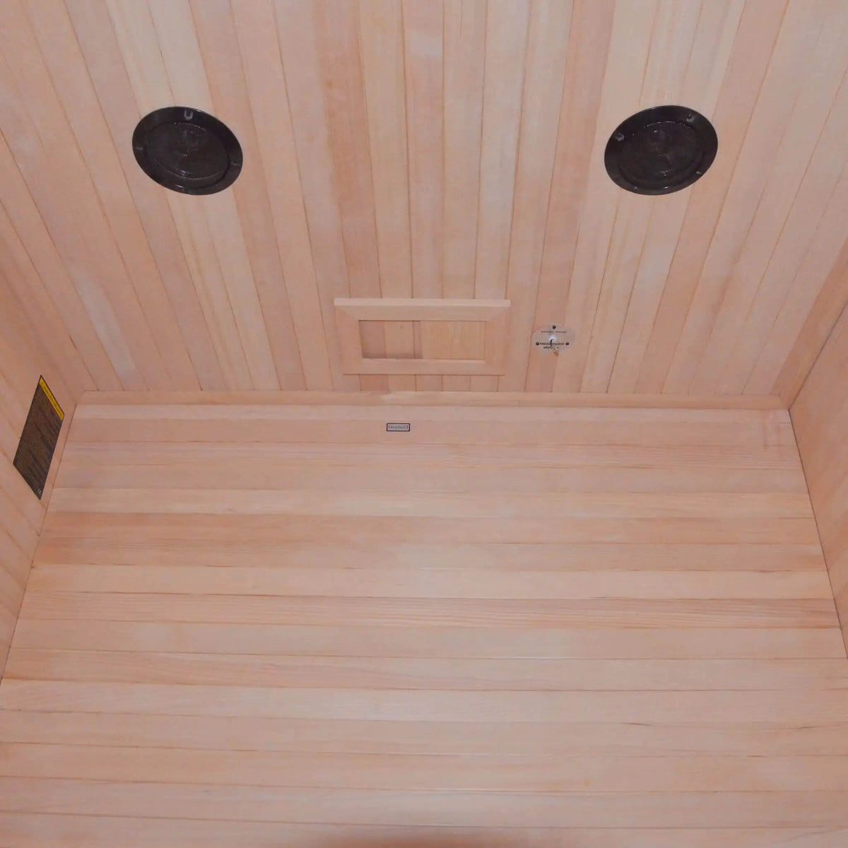 Alpine Premium 2-Person 3KW Hemlock Wood Sauna With LED Wall Light | 2-Person | 3 kW | Outdoor Living