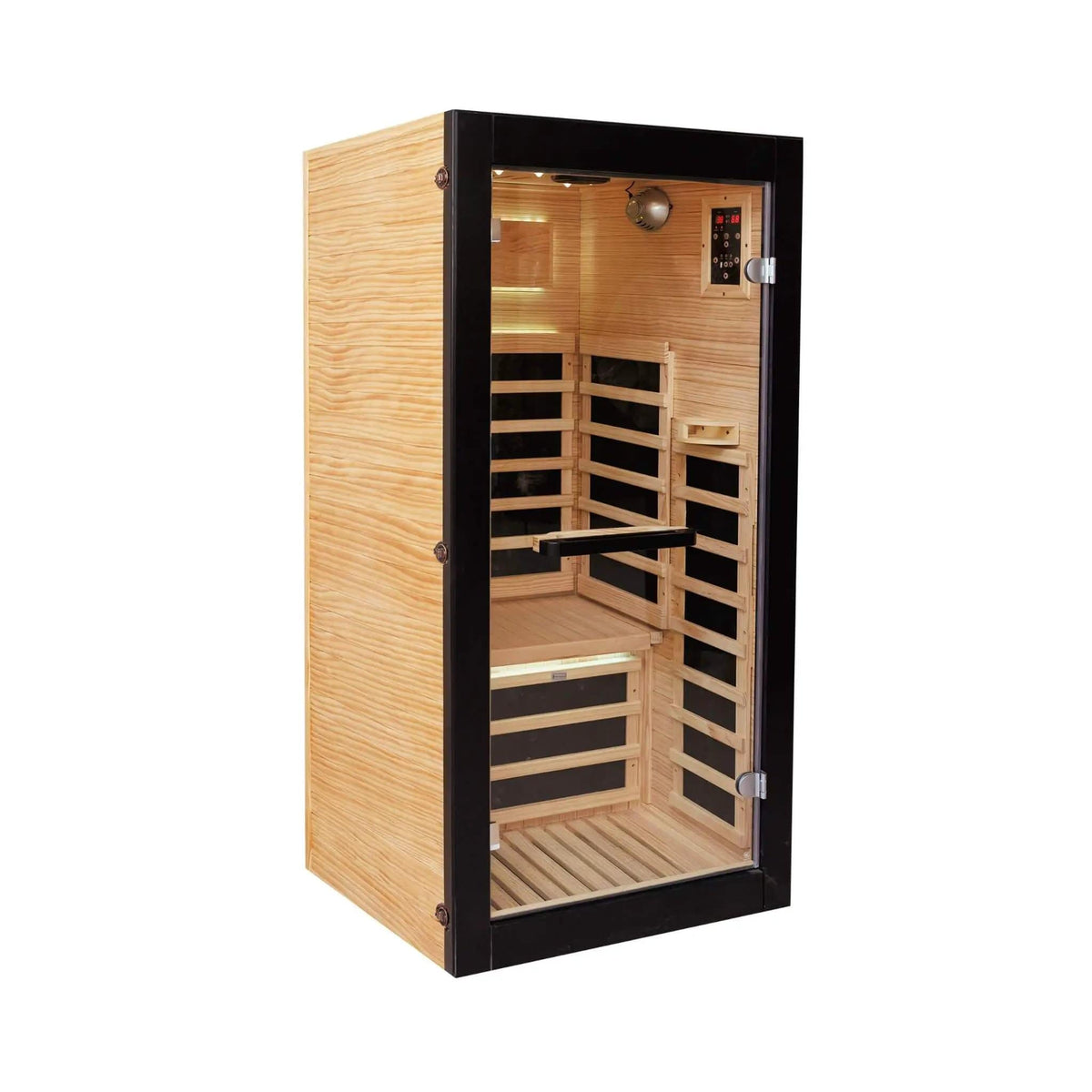 Solara Single-Person Chilean Pine Infrared Sauna Cabin | Outdoor Living Use | Everyday Use | Outdoor Living