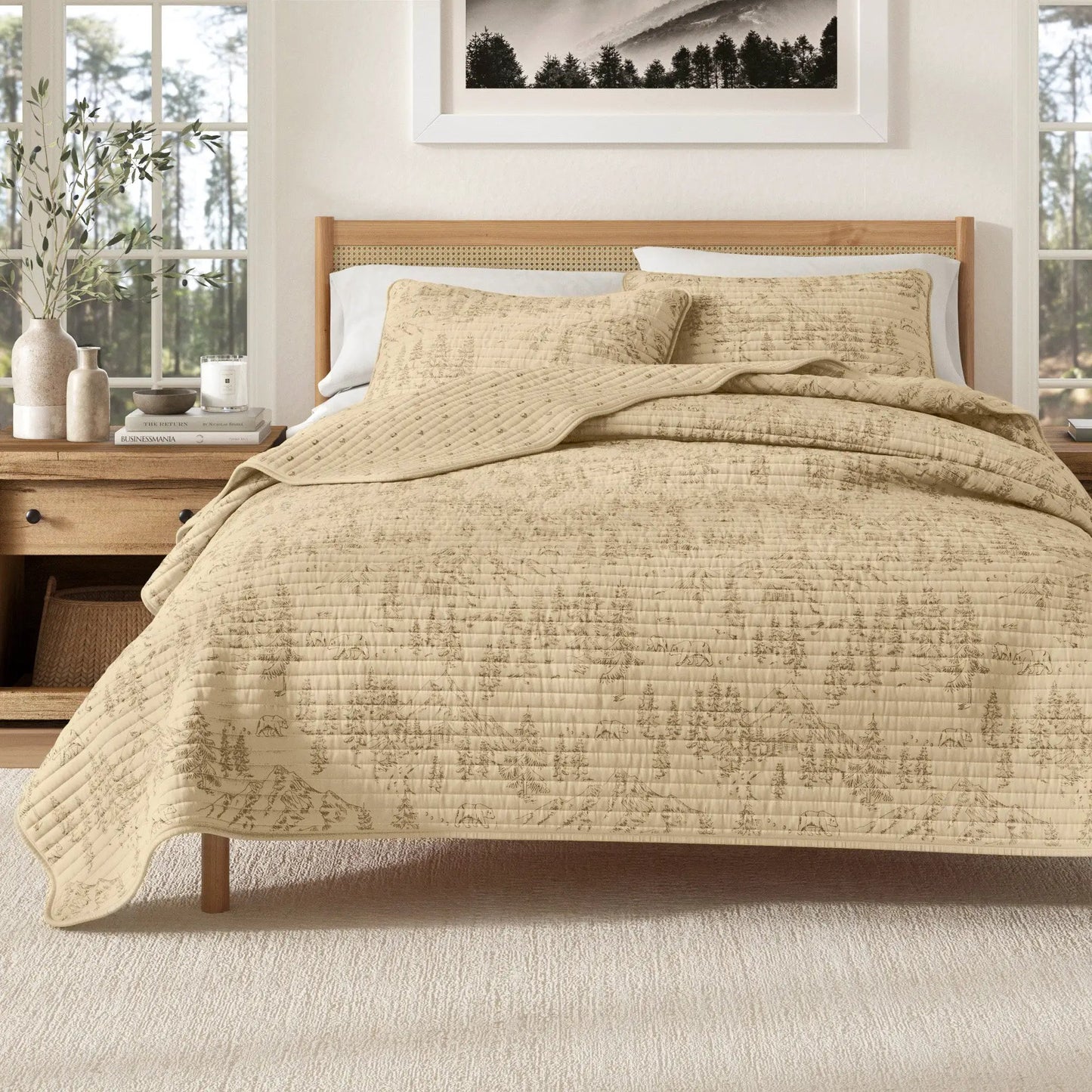 Lodge Printed Quilt - Moonlight Ridge from PriceLows™