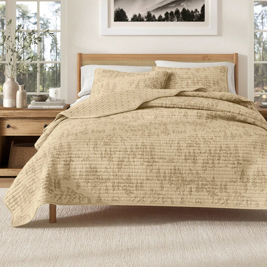 Lodge Printed Quilt - Moonlight Ridge from PriceLows™