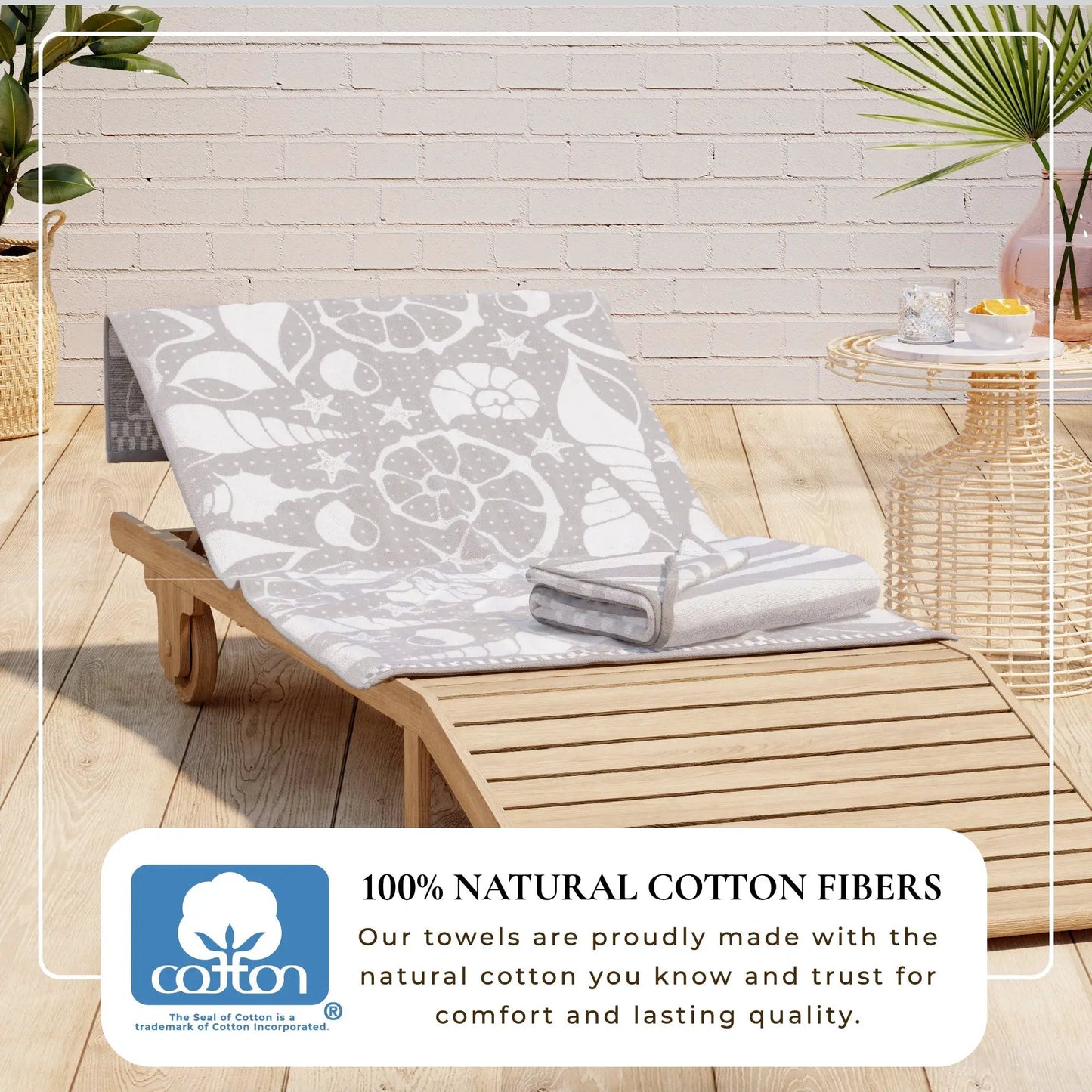 Cotton Velour Beach Towel - Maui Collection from PriceLows™