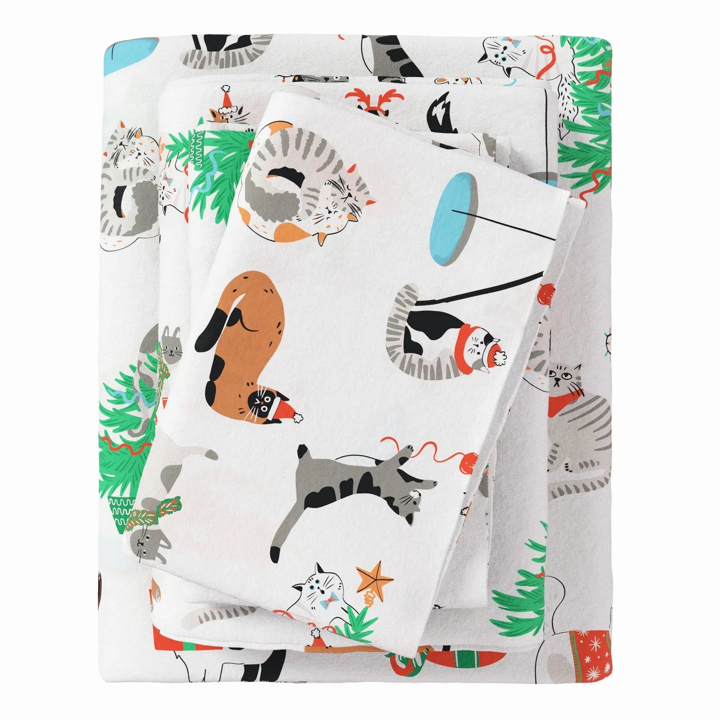 Turkish Cotton Christmas Flannel Sheet Set - Whittaker Collection from PriceLows™