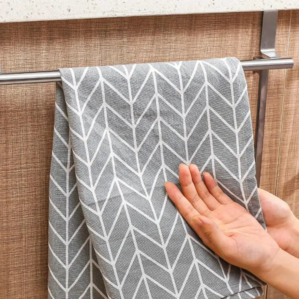 Over Door Towel Bar | Stainless Steel | No Drill Mount | Standard