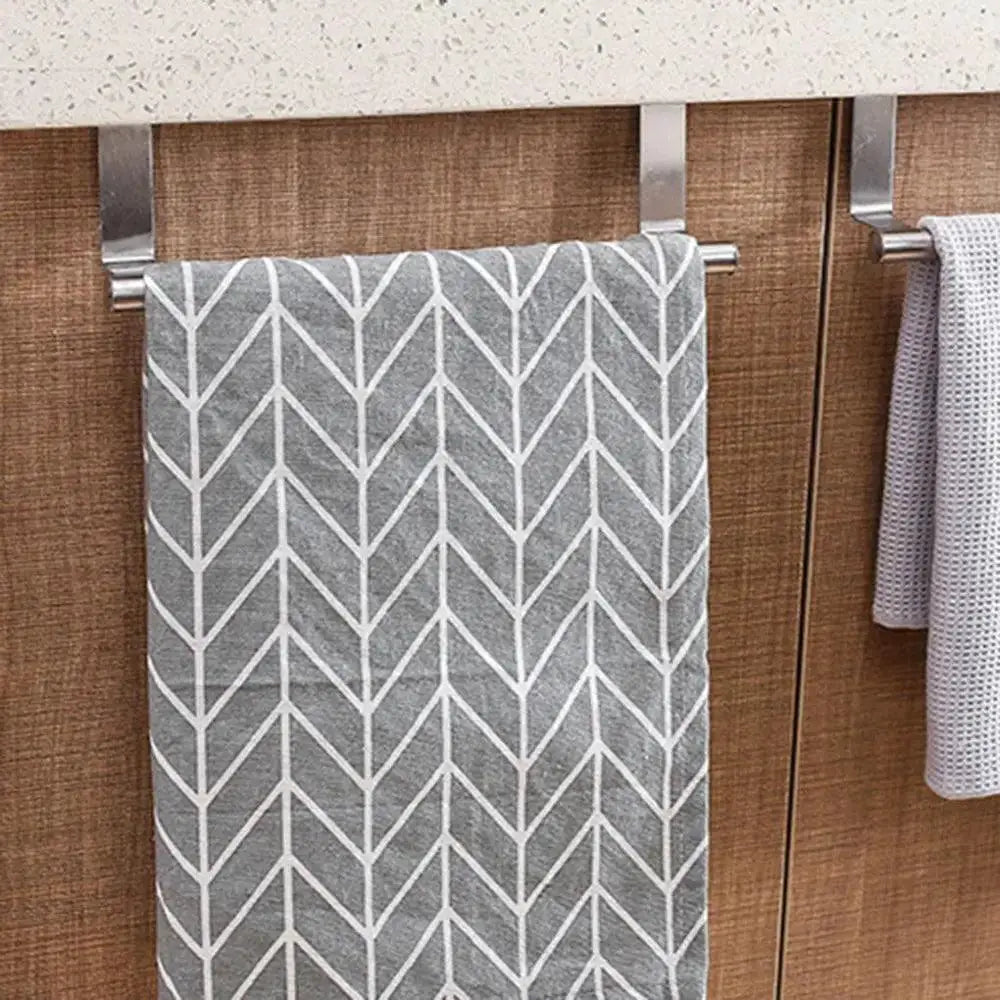 Over Door Towel Bar | Stainless Steel | No Drill Mount | Standard