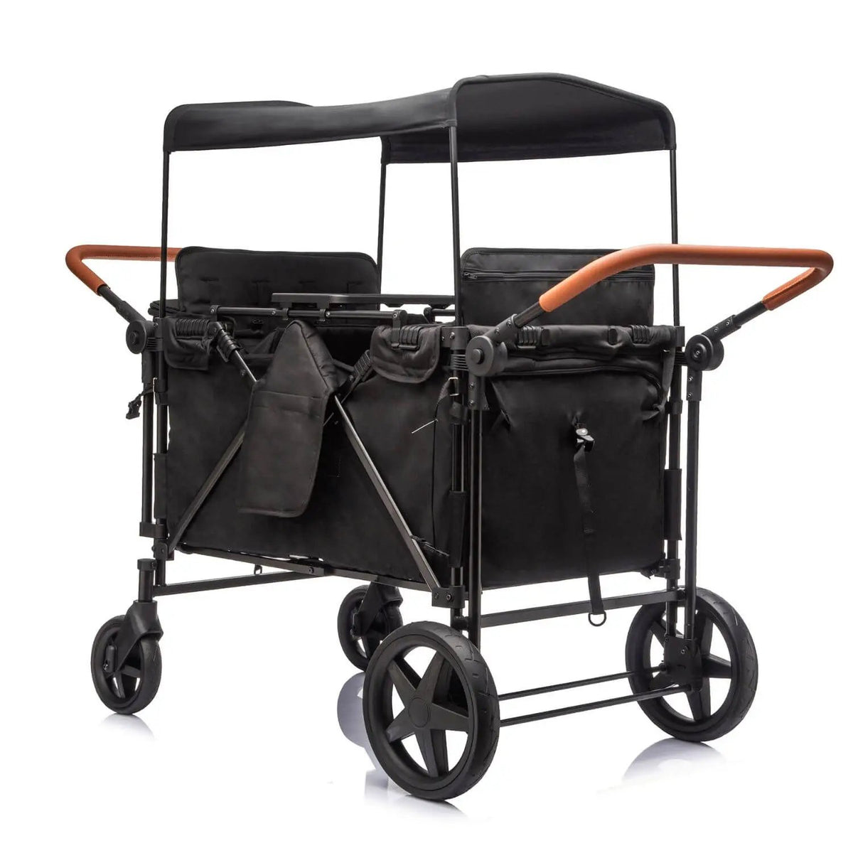 Wagon Stroller | 4 Seater | All Terrain | Heavy Duty Black Frame
