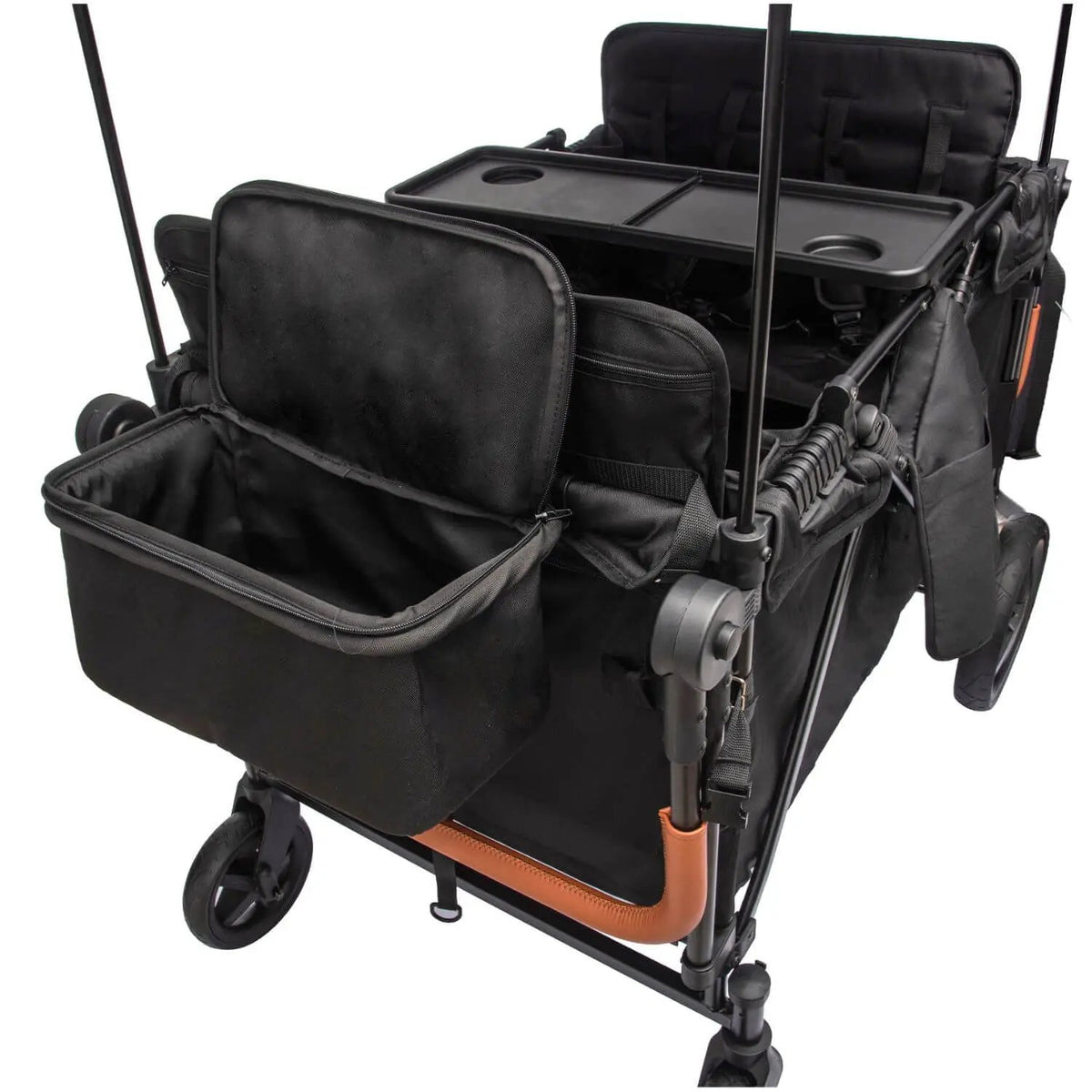 Wagon Stroller | 4 Seater | All Terrain | Heavy Duty Black Frame
