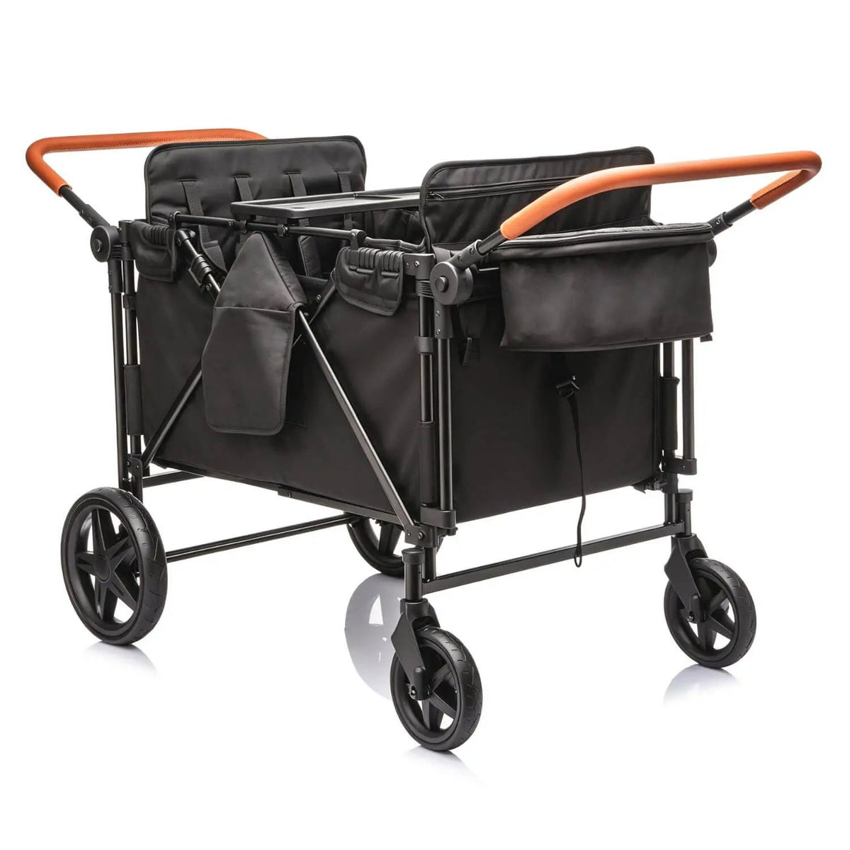 Wagon Stroller | 4 Seater | All Terrain | Heavy Duty Black Frame