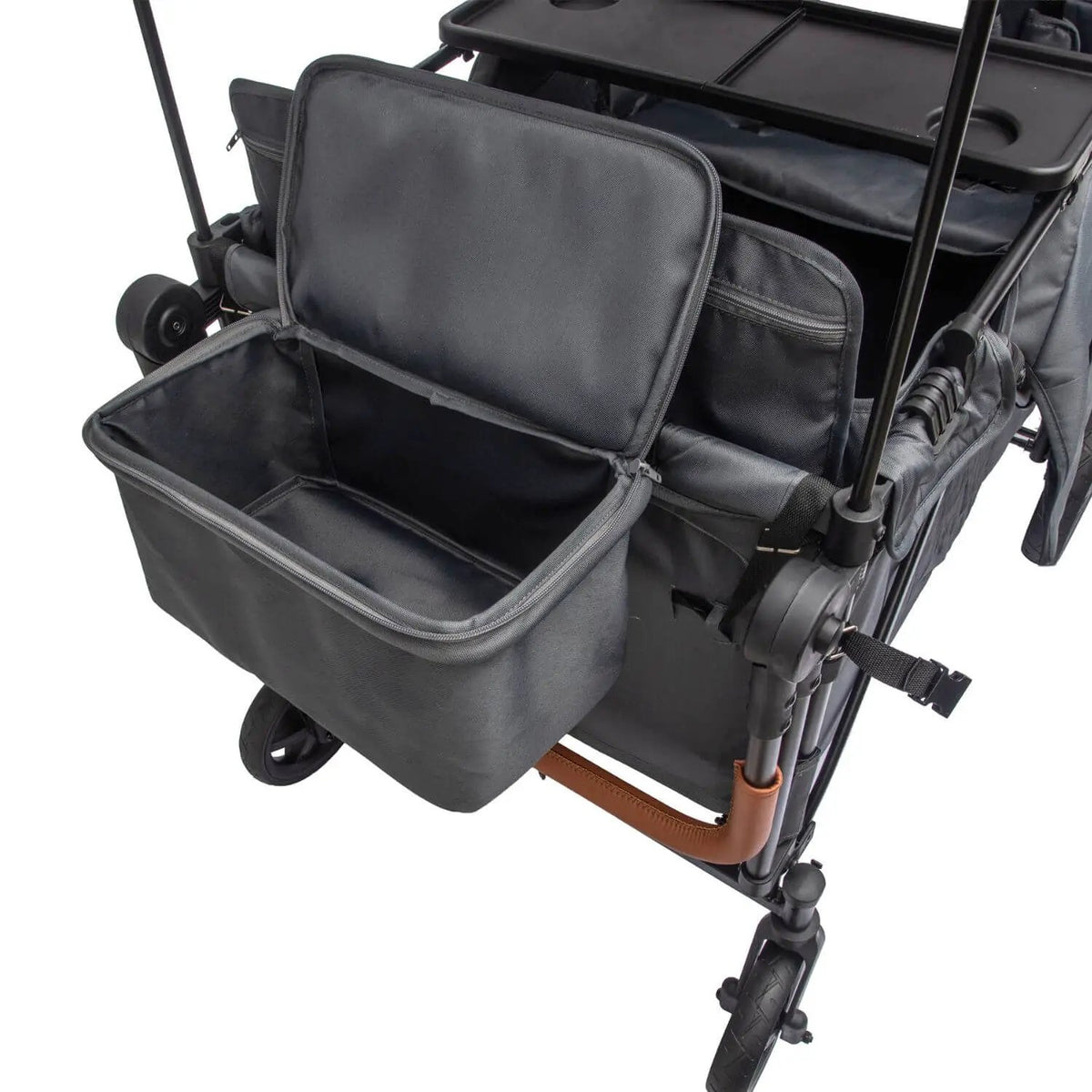 Wagon Stroller | 4-Seater Design | 212 Lb Capacity | Gray