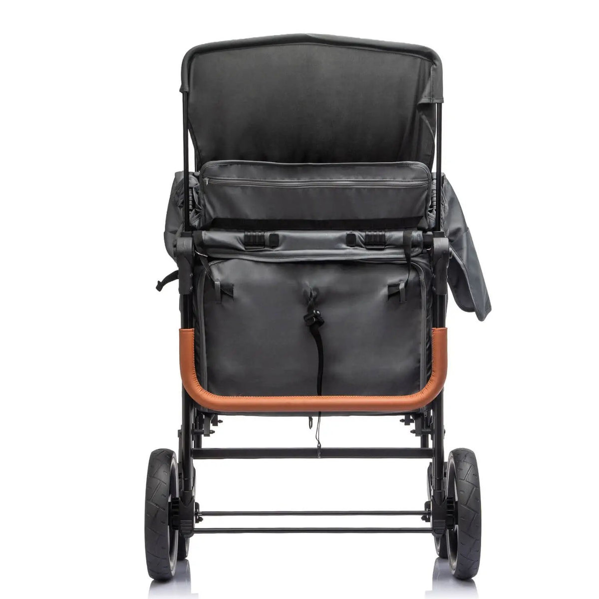 Wagon Stroller | 4-Seater Design | 212 Lb Capacity | Gray