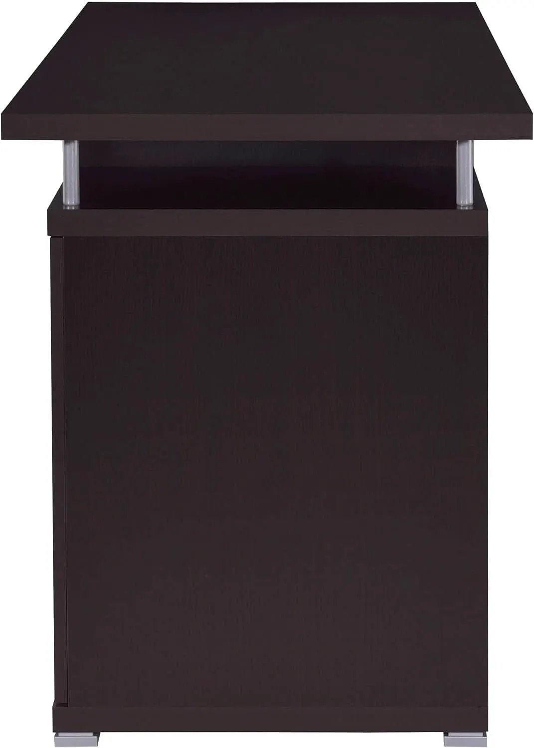 55 Inch Modern Wood Desk With 2 Drawers For Home Office from PriceLows™