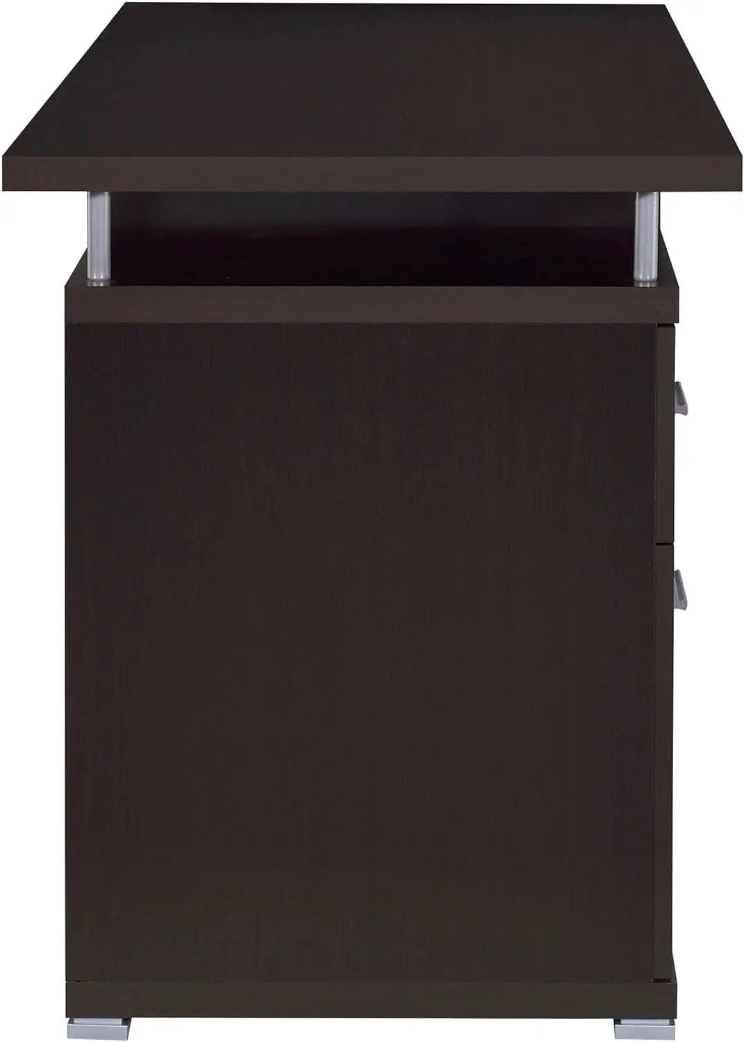55 Inch Modern Wood Desk With 2 Drawers For Home Office from PriceLows™