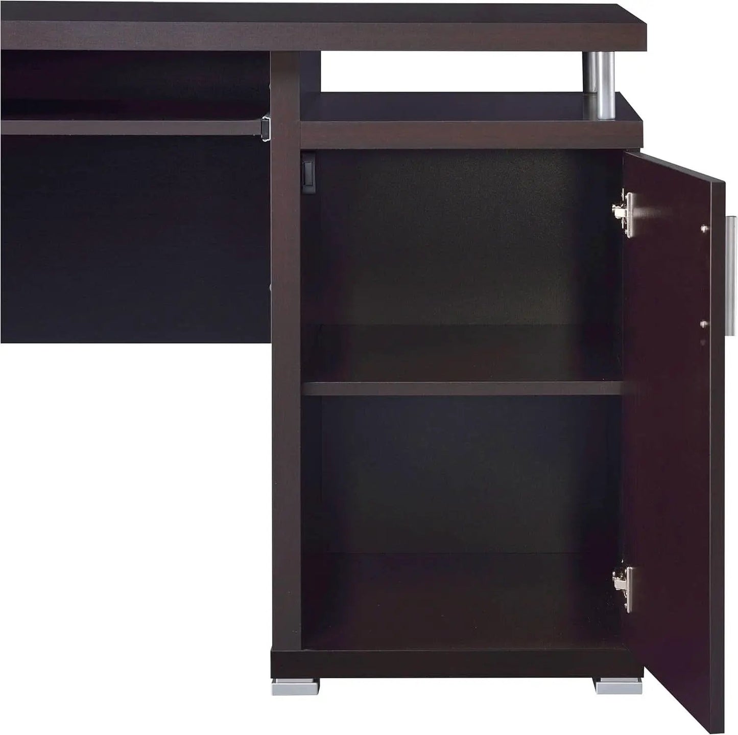 55 Inch Modern Wood Desk With 2 Drawers For Home Office from PriceLows™