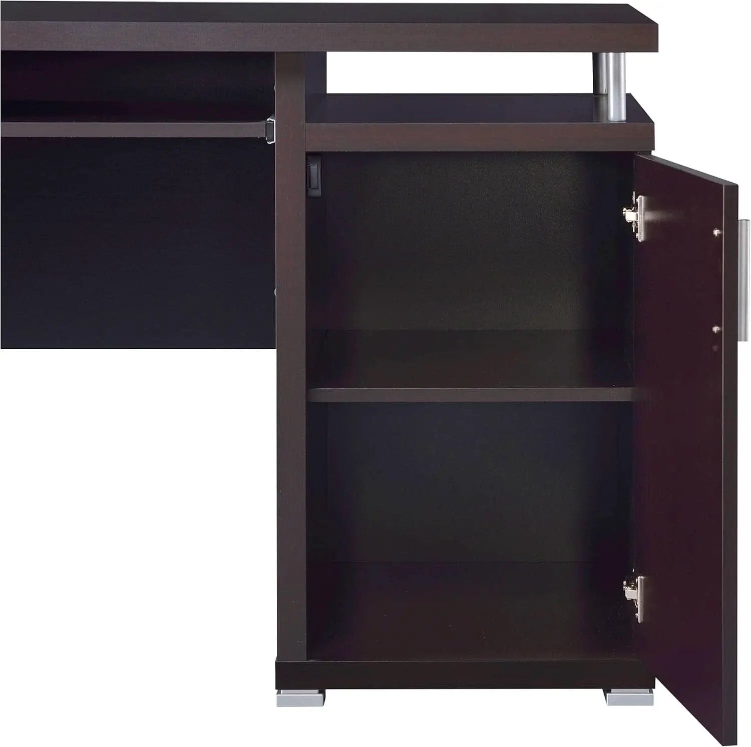 55 Inch Modern Wood Desk With 2 Drawers For Home Office from PriceLows™