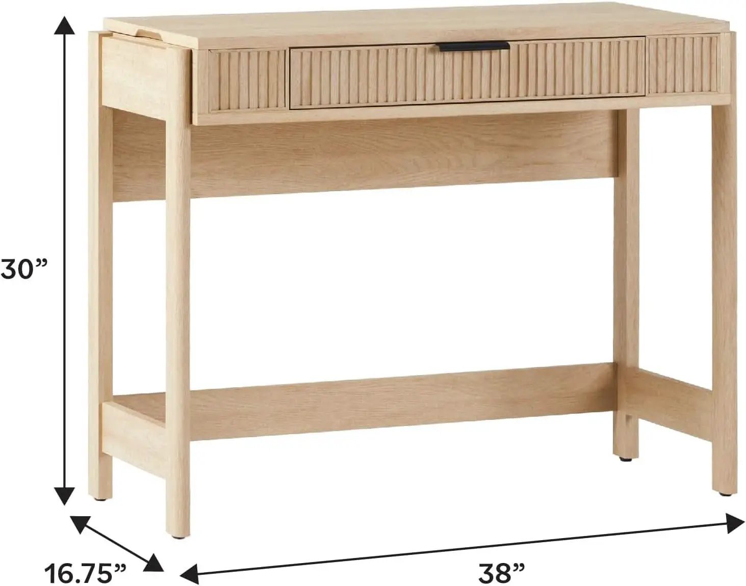 Transitional Lift-Top Desk With Storage And Adjustable Height from PriceLows™