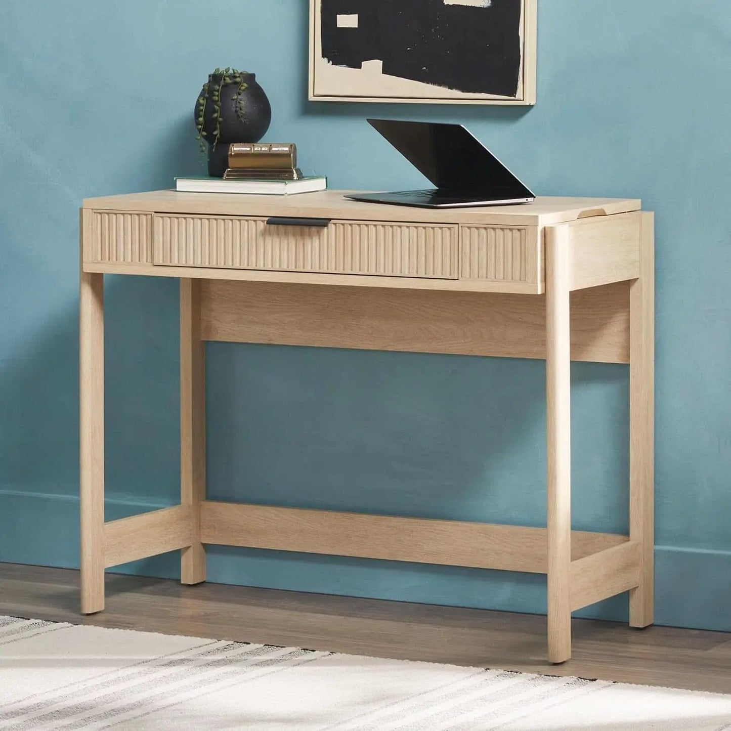 Transitional Lift-Top Desk With Storage And Adjustable Height from PriceLows™