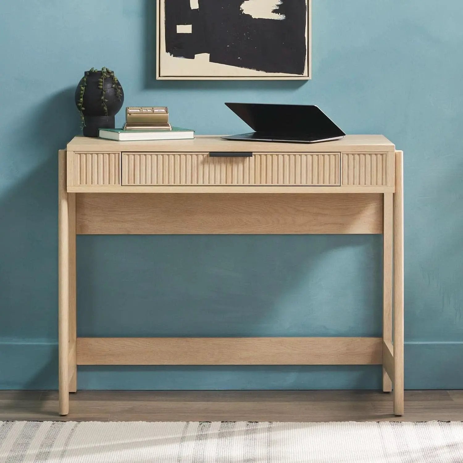 Transitional Lift-Top Desk With Storage And Adjustable Height from PriceLows™