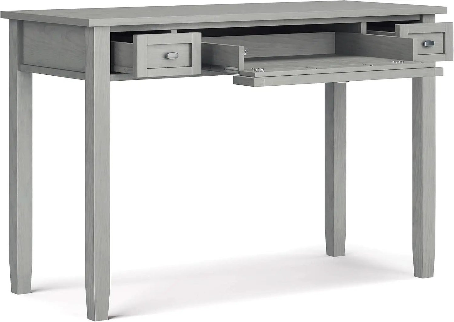 Transitional Solid Wood Writing Desk with Key Features from PriceLows™