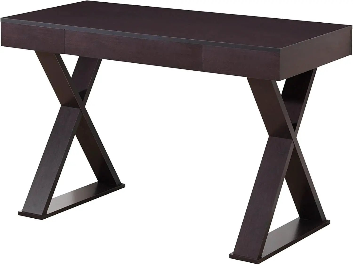 Trendy Espresso Writing Desk with Drawer and Storage from PriceLows™