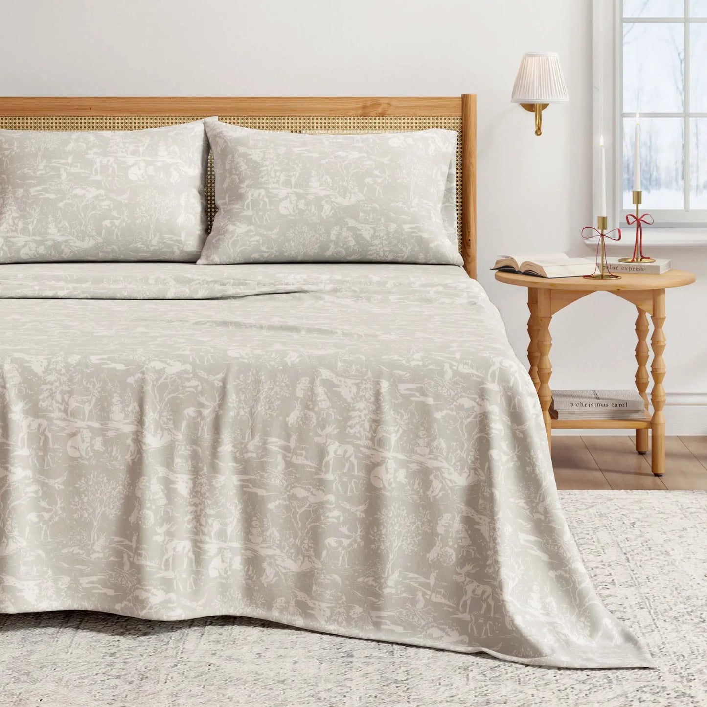 Turkish Cotton Flannel Sheet Set - Elevated Holiday Collection from PriceLows™