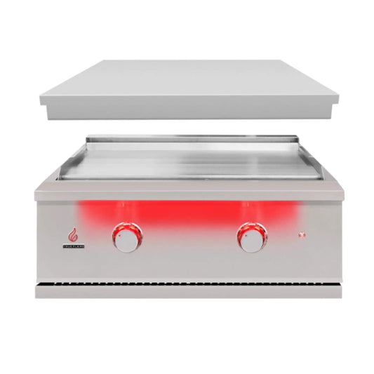 TrueFlame 30-Inch Premium Built-In Stainless Gas Griddle Grill | 30 Inch | Stainless Steel | Outdoor Grill