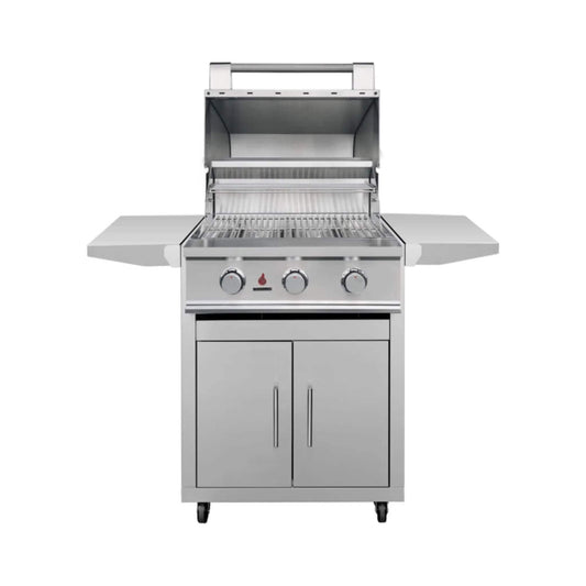 TrueFlame E-Series Stainless Steel Gas Freestanding Grill With Cart | 000 BTU | Stainless Steel | Outdoor Grill