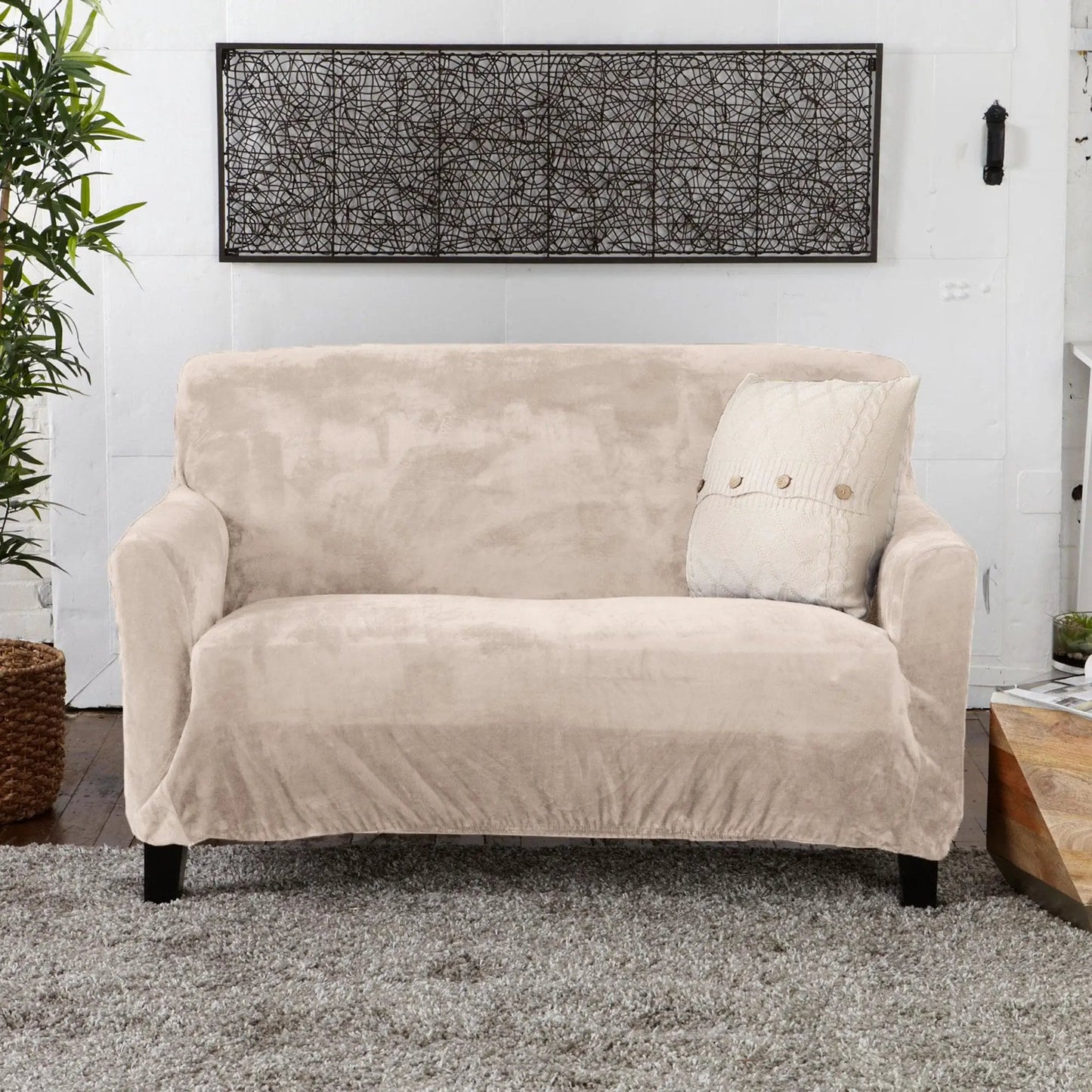 Velvet Stretch Slipcover - Gale Collection from PriceLows™