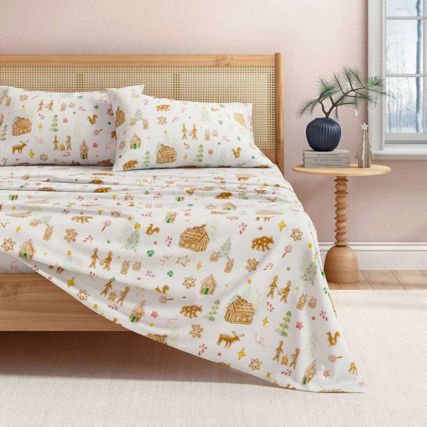 Turkish Cotton Flannel Sheet Set - Kids' Christmas Collection from PriceLows™
