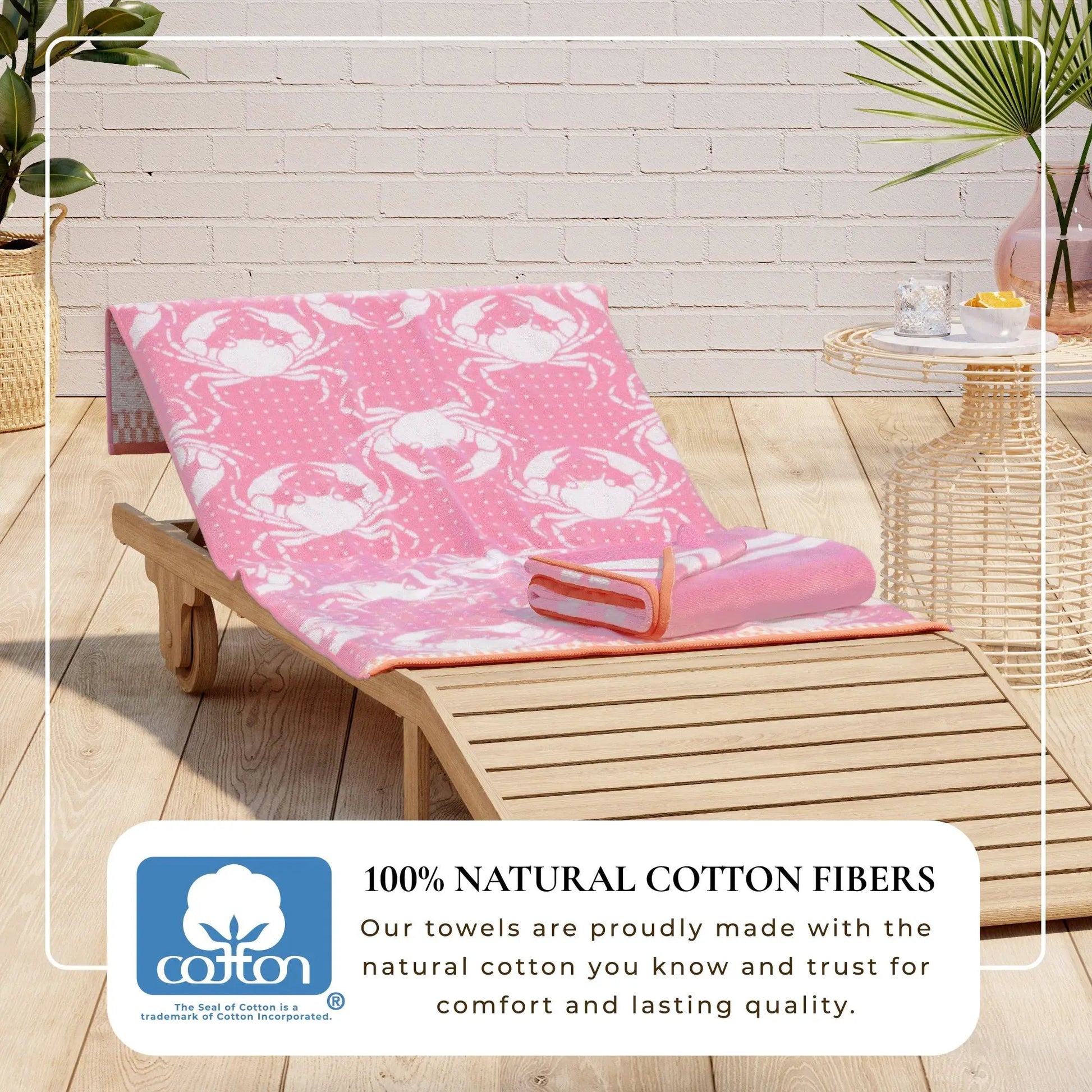 Cotton Velour Beach Towel - Maui Collection from PriceLows™
