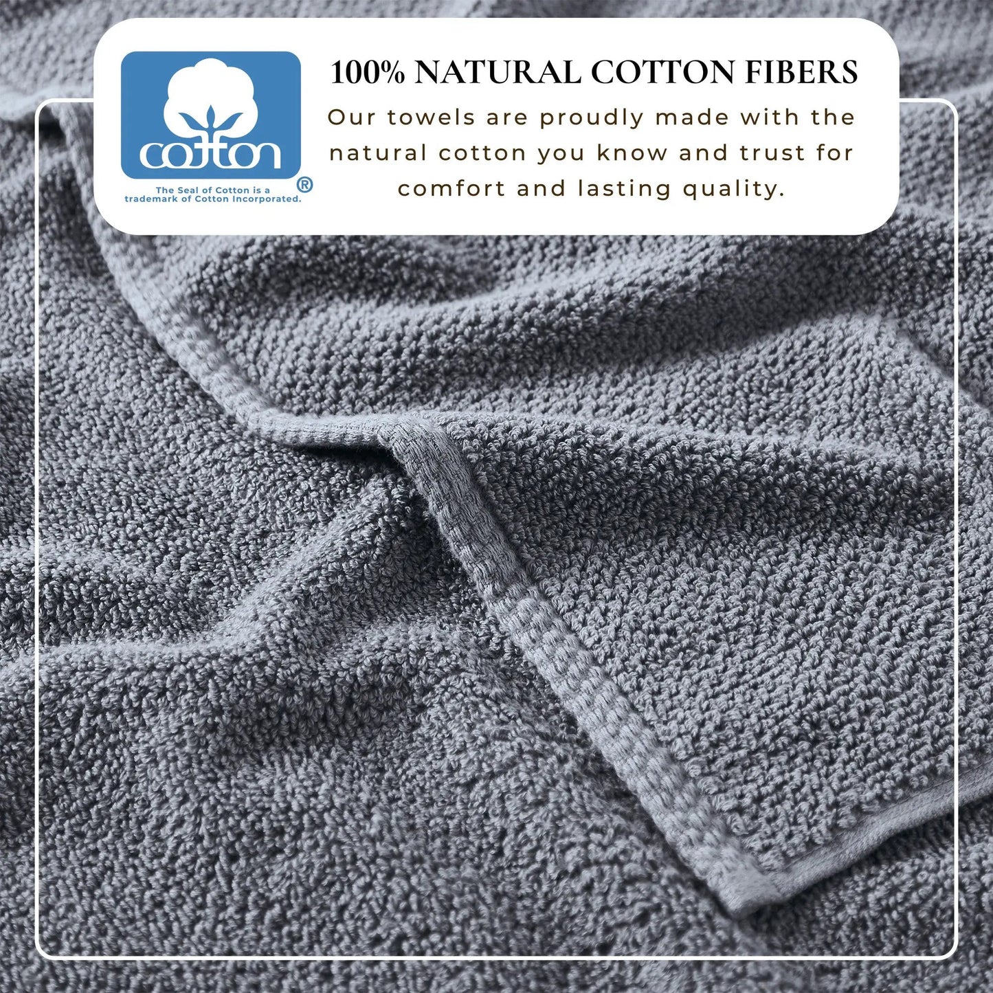Cotton Textured Bath Towel Set - Acacia Collection from PriceLows™