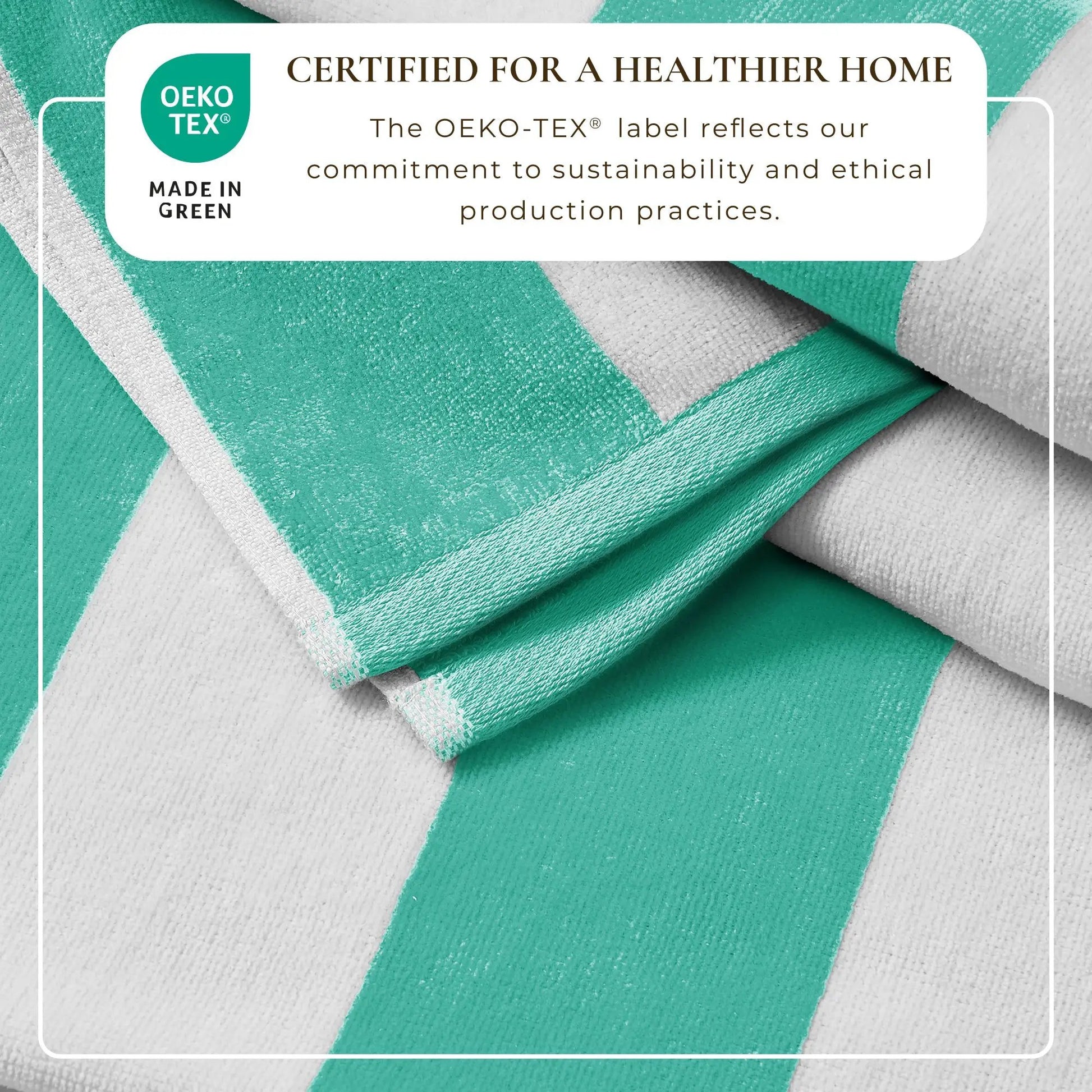Cotton Velour Cabana Stripe Beach Towel - Novia Collection from PriceLows™