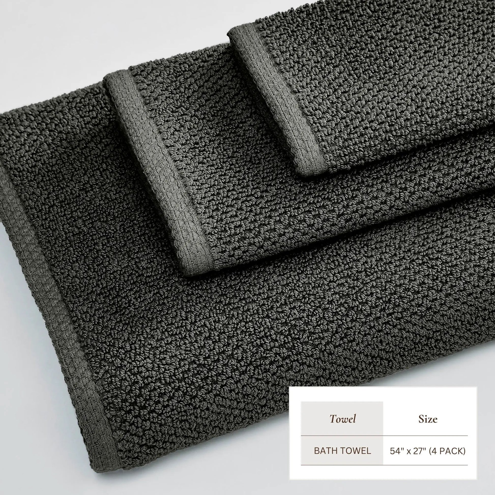 Cotton Textured Bath Towel Set - Acacia Collection from PriceLows™