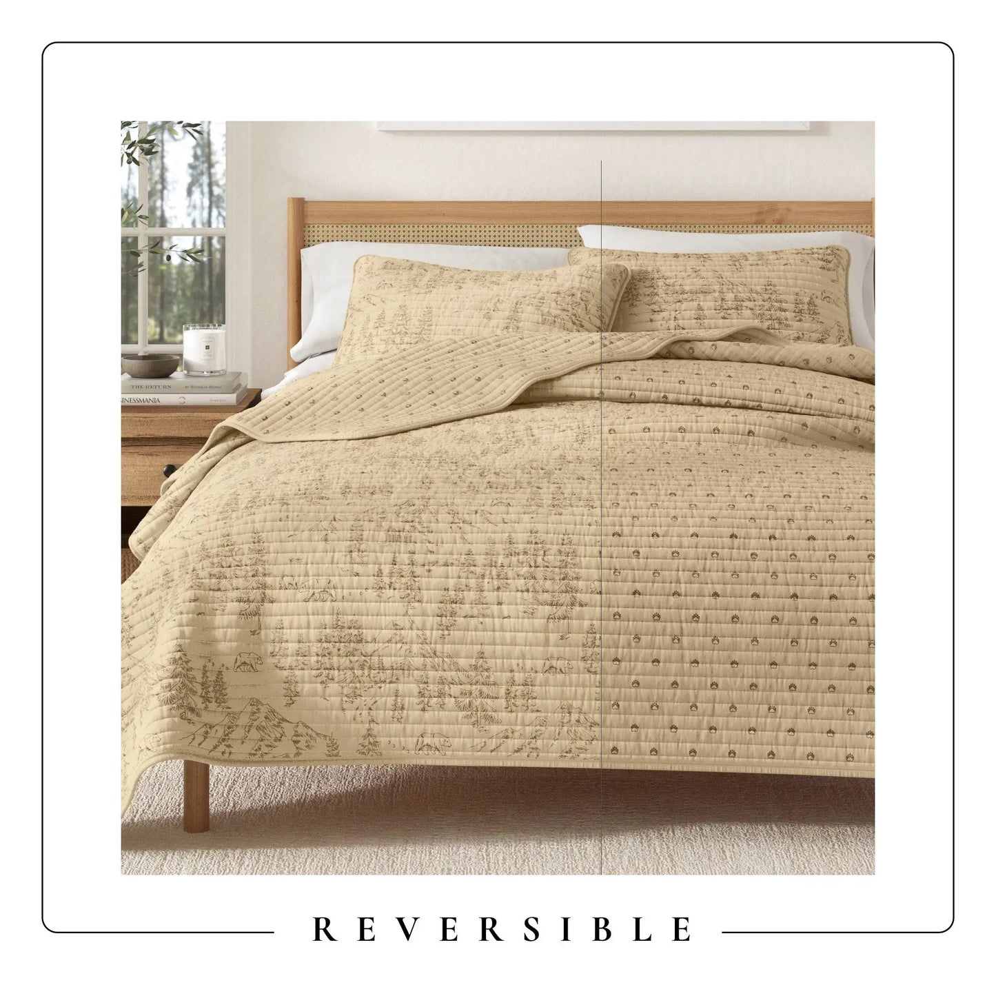 Lodge Printed Quilt - Moonlight Ridge from PriceLows™