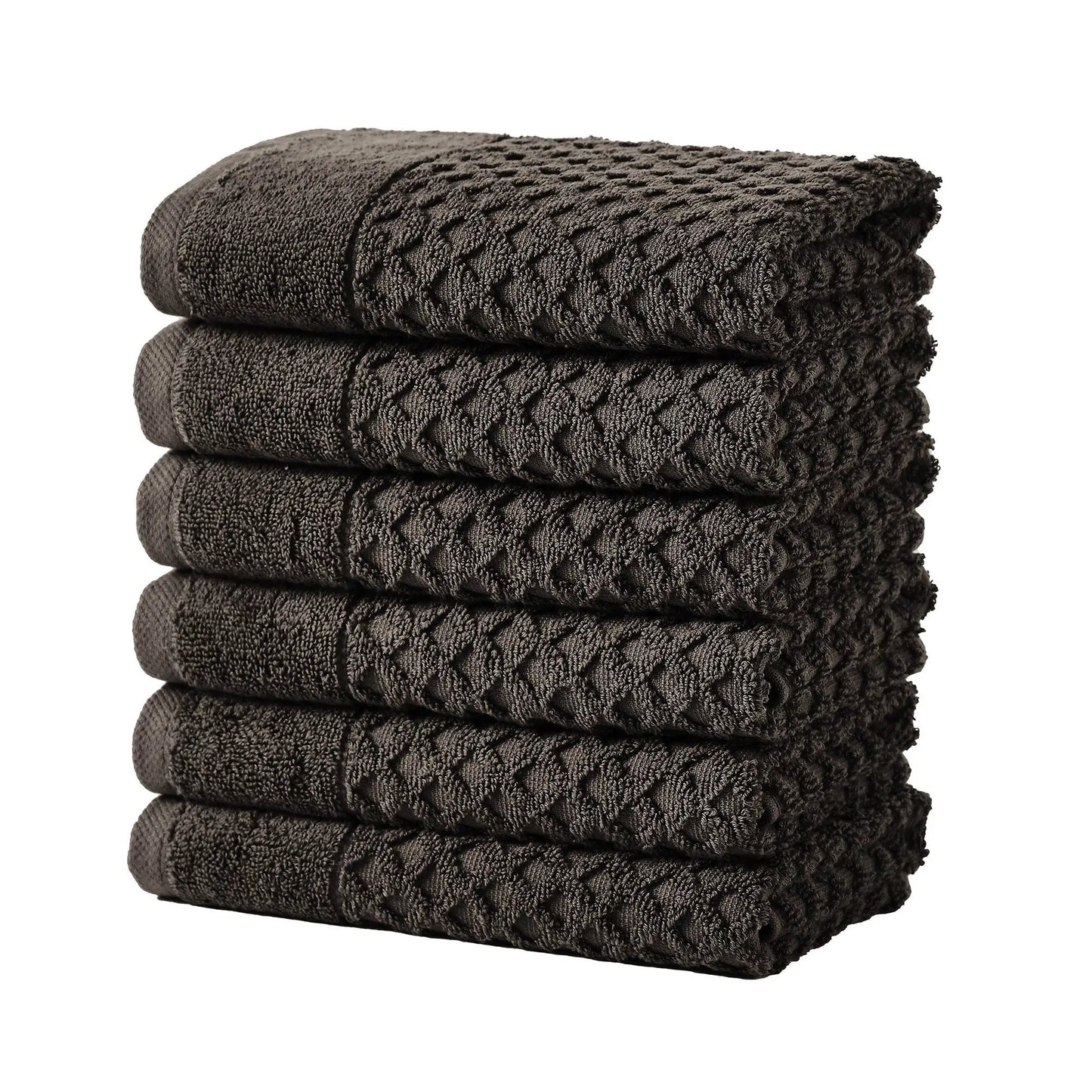 Cotton Diamond Waffle Weave Bath Towel Set - Grayson Collection from PriceLows™